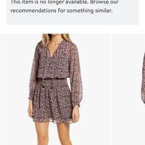 Socialite Floral Long Sleeve Mini Dress